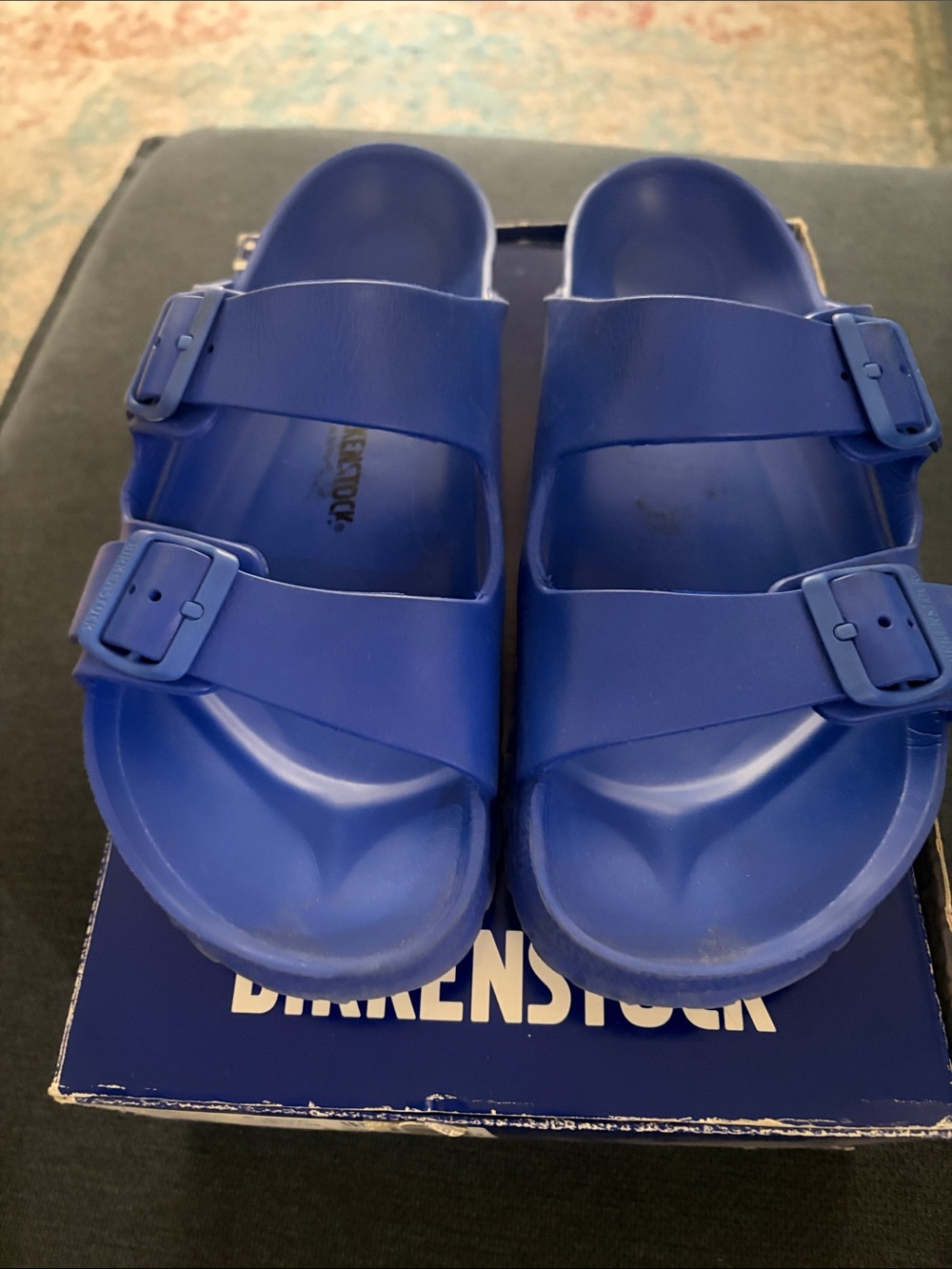 Birkenstock Arizona EVA Sandals in Ultra Blue
